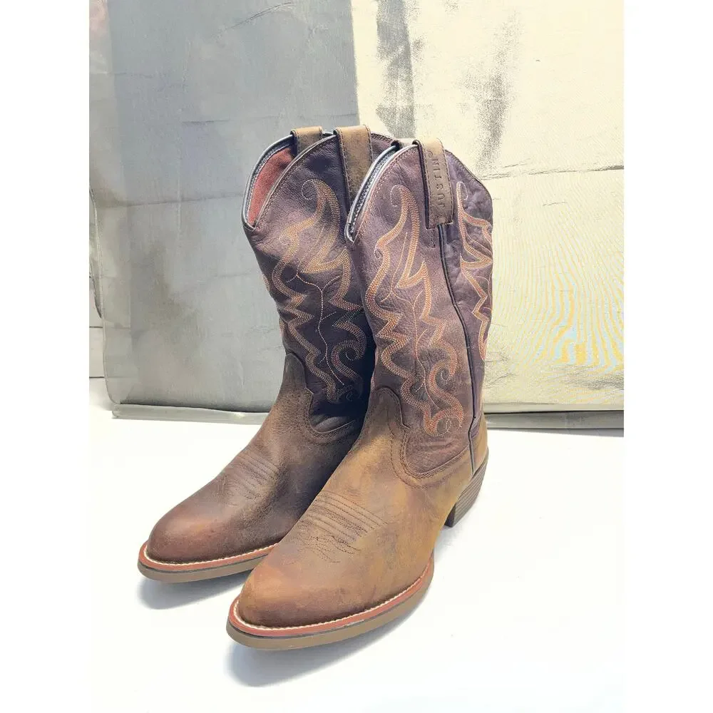 Men's Stampede Western Boots - Waxy Brown